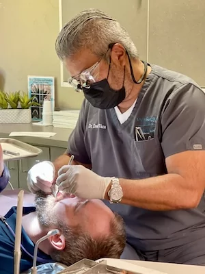 real patient receiving treatment