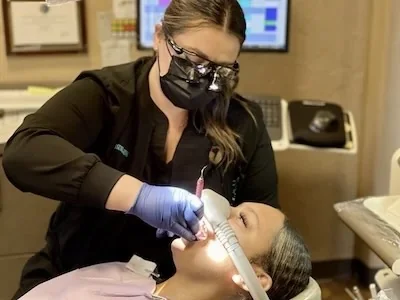 real patient receiving treatment