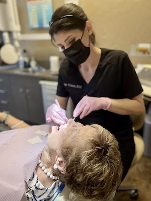 real patient being treated